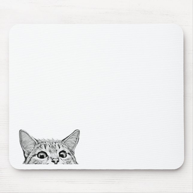 chat caché mouse pad (Front)