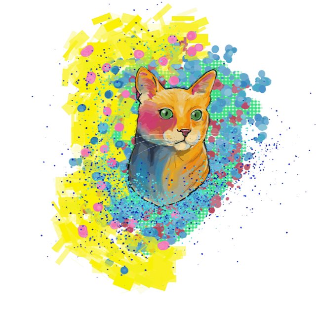 chat coloré fleece blanket (Creator Uploaded)