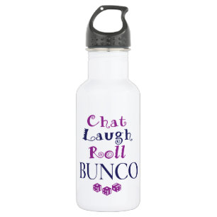 chat,laugh,roll - bunco 532 ml water bottle