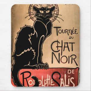 Chat Noir - Black Cat Poster Mouse Pad