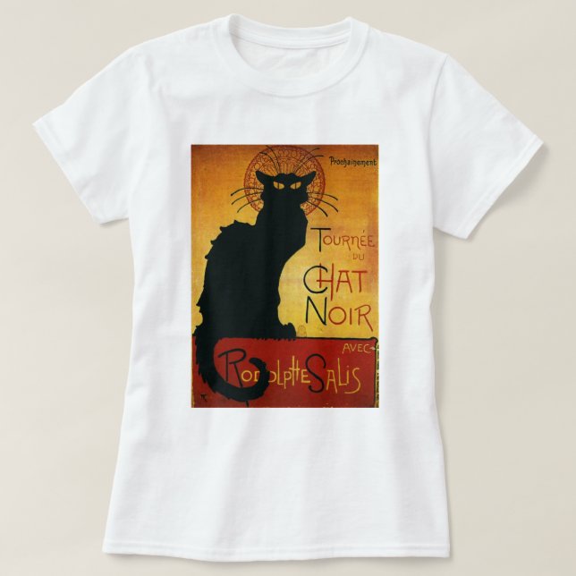 Chat Noir - Black Cat T-Shirt (Design Front)