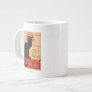 Chat Noir Cabaret Troupe Black Cat Promo Poster Large Coffee Mug