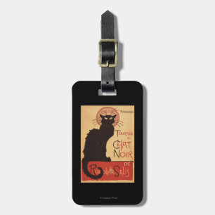 Chat Noir Cabaret Troupe Black Cat Promo Poster Luggage Tag