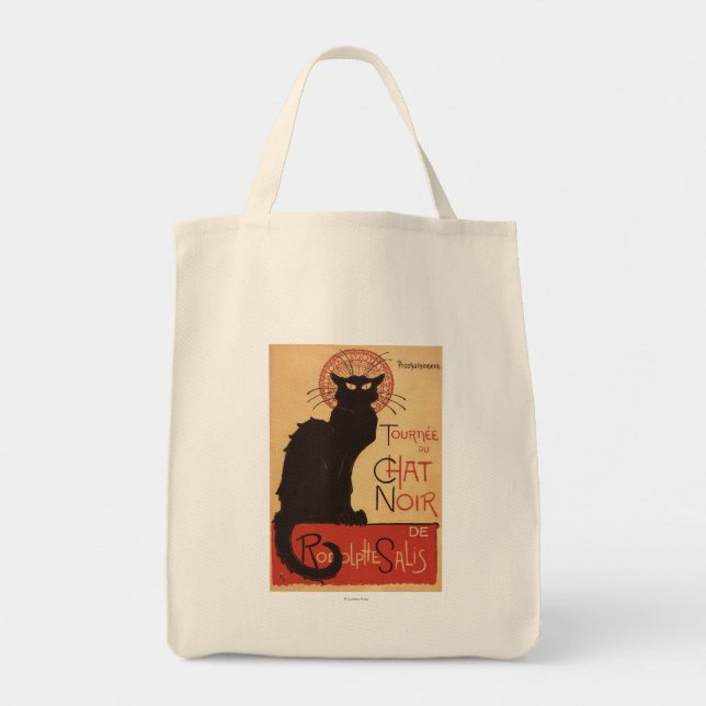 Chat Noir Cabaret Troupe Black Cat Promo Poster Tote Bag (Front)