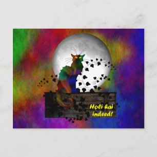 Chat Noir Holi Hai Postcard