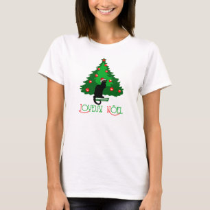Chat Noir Joyeux Noel T-Shirt