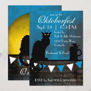 Chat Noir Oktoberfest Invitation
