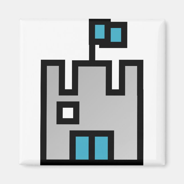 Chateau Castle Blue Magnet (Front)