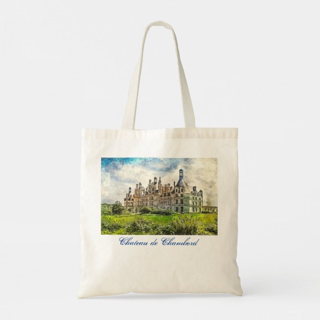 Chateau Chambord and Chateau Chenonceau Tote Bag (Back)