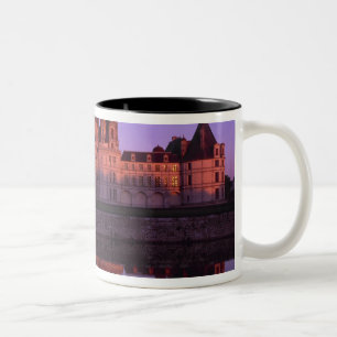 Chateau Chambord at sunset, Loire Valley, France Two-Tone Coffee Mug