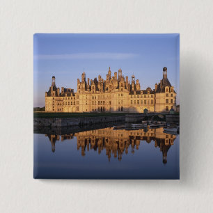 Chateau Chambord, Loire Valley, France 15 Cm Square Badge