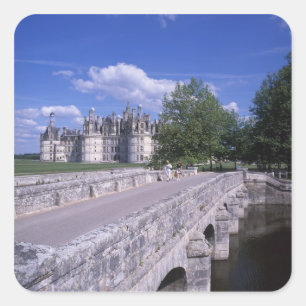 Chateau Chambord, Loire Valley, France Square Sticker