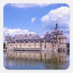 Chateau Chantilly, Oise, France Square Sticker