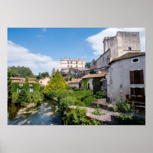 Château de Bourdeilles and Dronne River, Dordogne Poster