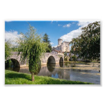 Château de Bourdeilles and Stone Bridge, France