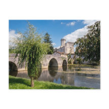 Château de Bourdeilles and Stone Bridge, France