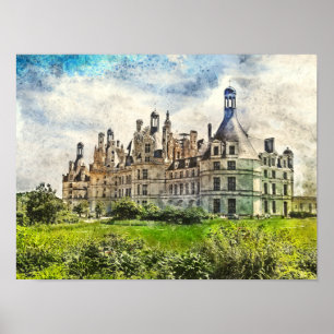 Chateau de Chambord, France. Poster