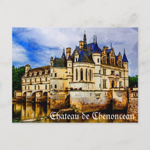 Chateau de Chenonceau. France. Postcard