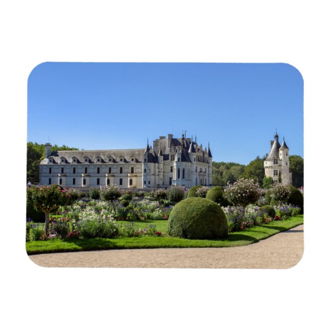 Chateau de Chenonceau in the Loire Valley - France Magnet (Horizontal)