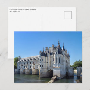 Chateau de Chenonceau in the Loire Valley - France Postcard