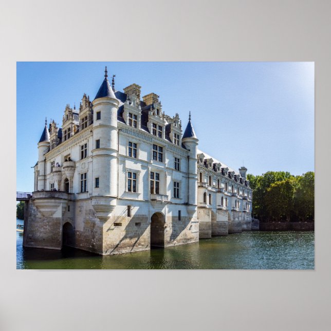 Chateau de Chenonceau in the Loire Valley - France Poster (Front)