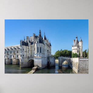 Chateau de Chenonceau in the Loire Valley - France Poster
