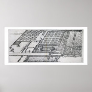 Chateau de Dampierre, view of the estate, from 'Le Poster