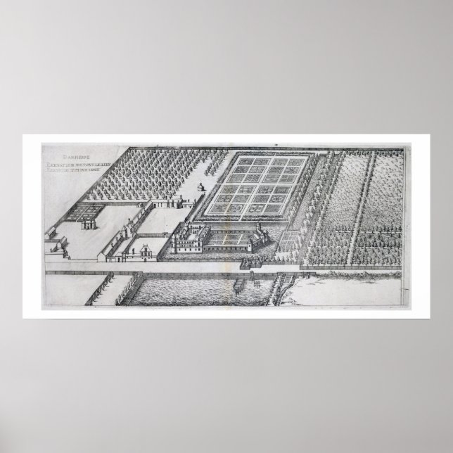 Chateau de Dampierre, view of the estate, from 'Le Poster (Front)