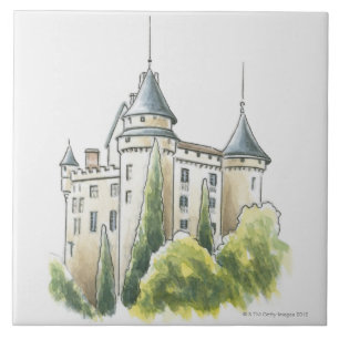 Chateau de Mercues, France Ceramic Tile