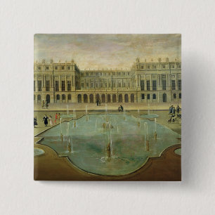 Chateau de Versailles from the Garden Side 15 Cm Square Badge
