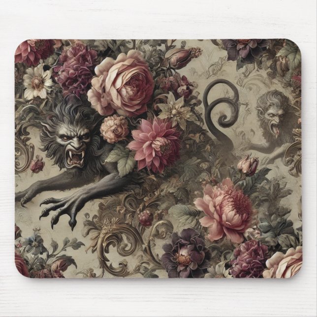 Château des Loups – Gothic Baroque Werewolf  Mouse Pad (Front)