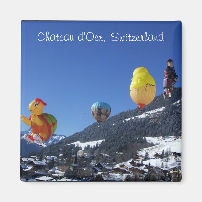 Chateau d'Oex, Switzerland Magnet (Front)