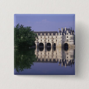 Chateau du Chenonceau, Loire Valley, 15 Cm Square Badge