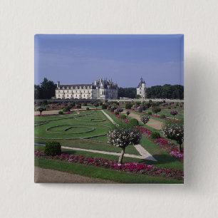 Chateau du Chenonceau, Loire Valley, 15 Cm Square Badge
