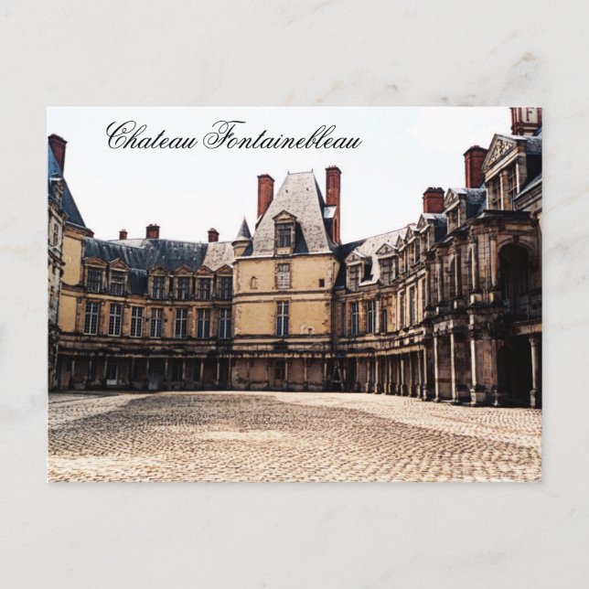 Chateau Fontainebleau, France Postcard (Front)