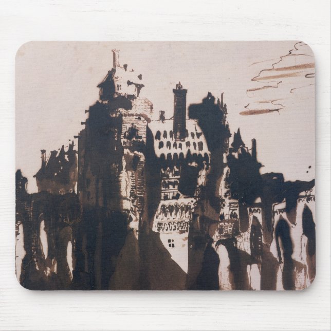 Chateau fortified by two Bridges Mouse Pad (Front)