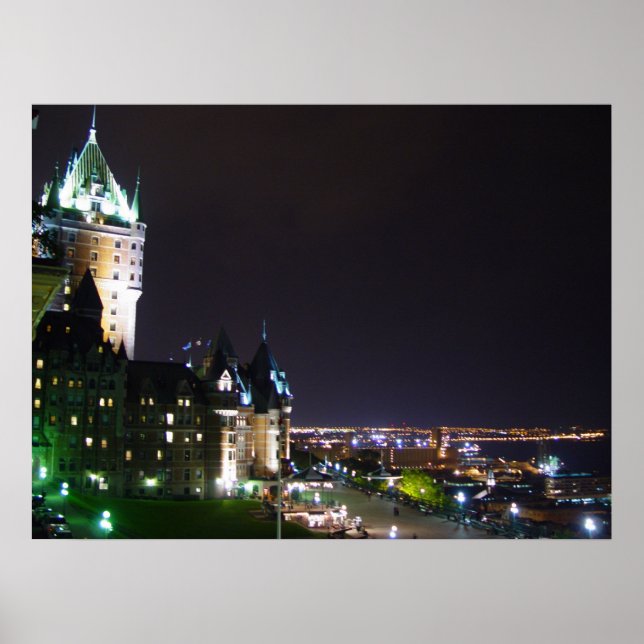 Chateau Frontenac Castle Boardwalk Quebec Poster (Front)