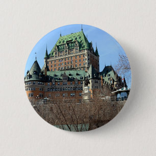 Château Frontenac, Québec, Canada 6 Cm Round Badge