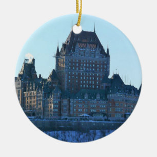 Chateau Frontenac, Quebec, Canada Ceramic Ornament