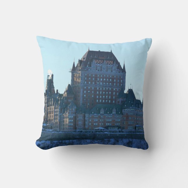 Chateau Frontenac, Quebec, Canada Cushion (Front)