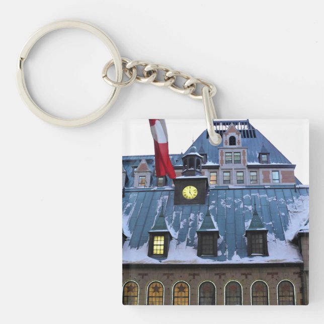 Chateau Frontenac, Quebec, Canada Key Ring (Front)