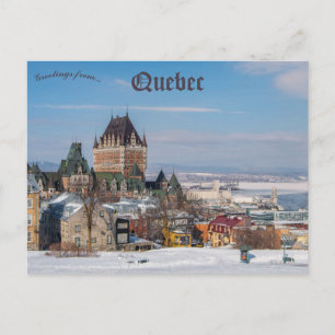 Chateau Frontenac Quebec City Quebec Postcard