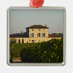Chateau Lafleur Petrus and vineyard, in Pomerol, Metal Tree Decoration