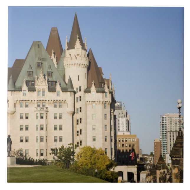 Chateau Laurier Hotel in Ottawa, Ontario, Canada 2 Tile (Front)