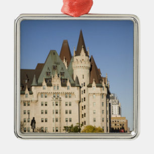 Chateau Laurier Hotel in Ottawa, Ontario, Canada Metal Tree Decoration