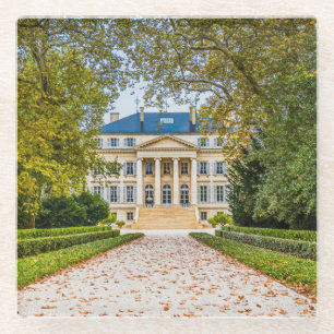 Chateau Margaux, France Glass Coaster