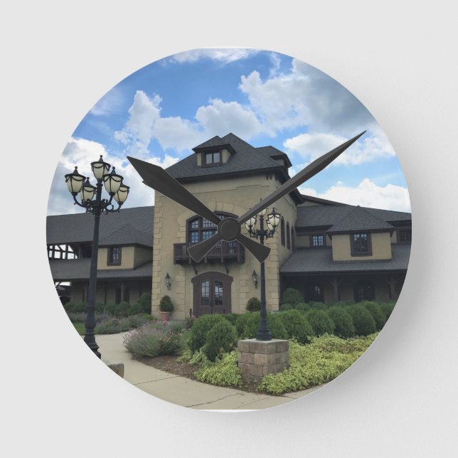 Chateau Morrisette Winery, Floyd, Virginia Round Clock (Front)