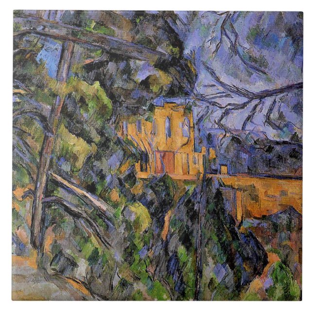 Chateau Noir by Paul Cezanne Ceramic Tile (Front)