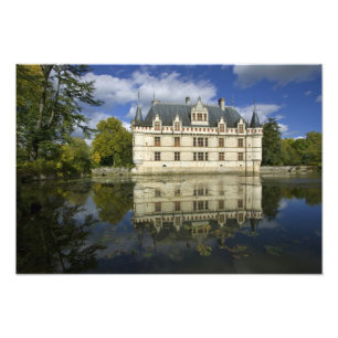 Chateau of Azay-le-Rideau, Indre-et-Loire, 2 Photo Print