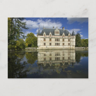 Chateau of Azay-le-Rideau, Indre-et-Loire, 4 Postcard